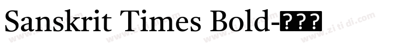 Sanskrit Times Bold字体转换